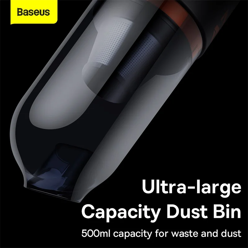 Baseus A7 Wireless Car Vacuum Cleaner 6000Pa w 500ml Dust Capacity For Household Auto Cleaning Portable Handheld Vacuum Cleaner
