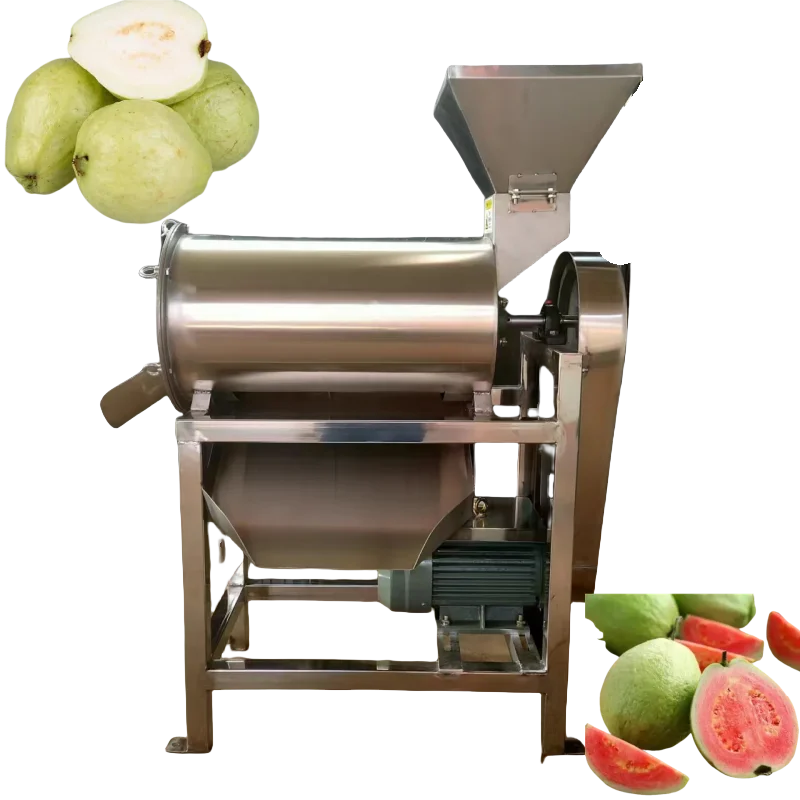 Industrial high efficiency output 500kg/h Juice Extractor Machine Peeling and core removing machine guava juicer fruit pulper