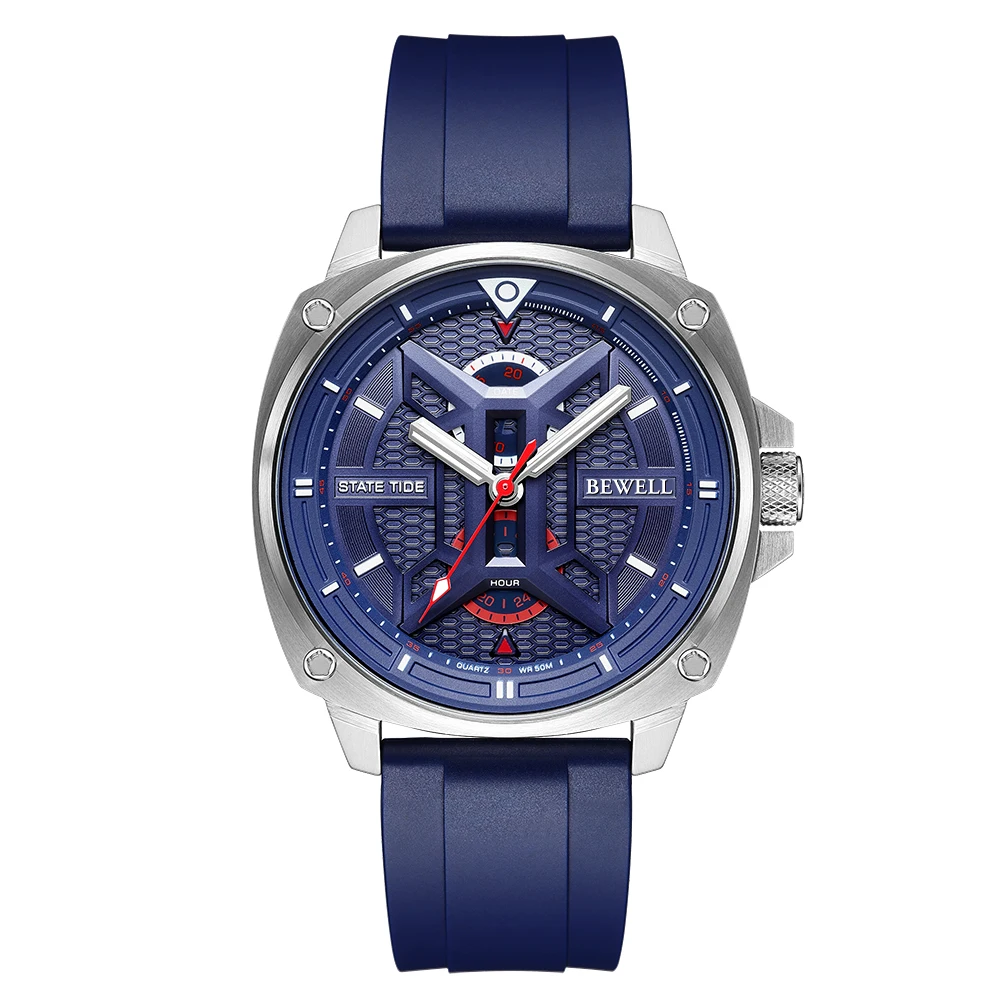 Stainless Steel watch Skeleton dial with Pointer Display 5 ATM Water Resistant