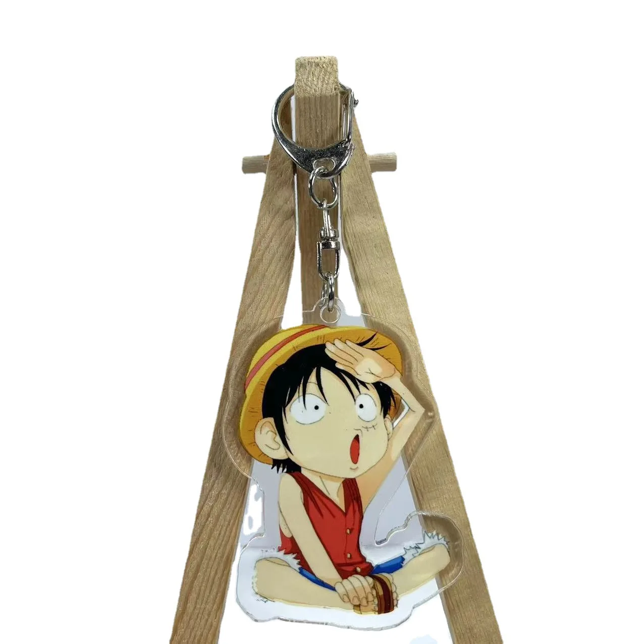 Cosplay Luffy Anime One Piece Pendant Keychain Print Acrylic Keychain