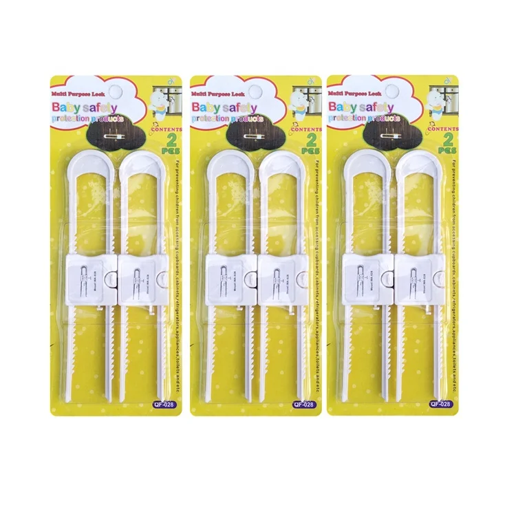 Wholesale ABS Material Kids Baby Adjustable Child Safety Cabinet Lock For Wardrobe Gate Baby Care