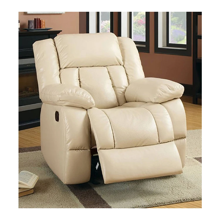 luxury modern custom electric power functional reclinable single sofa chair white leather recliner for sale