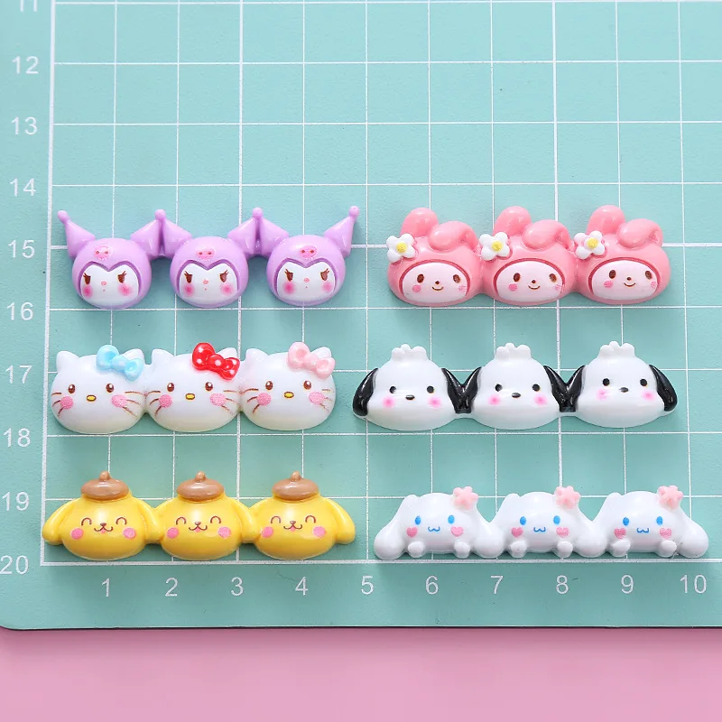Cartoon Resin Charms Wholesale Sanrio Diy Decoration for Melody Kitty Kuromi for Phone Case