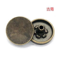 Factory direct retro silver snap button high quality metal snap men