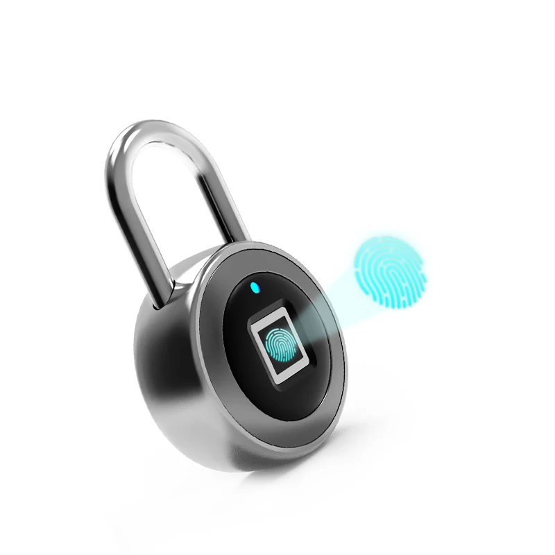 
OEM manufacturer Smart Fingerprint padlock with 20 groups of fingerprint capacity 