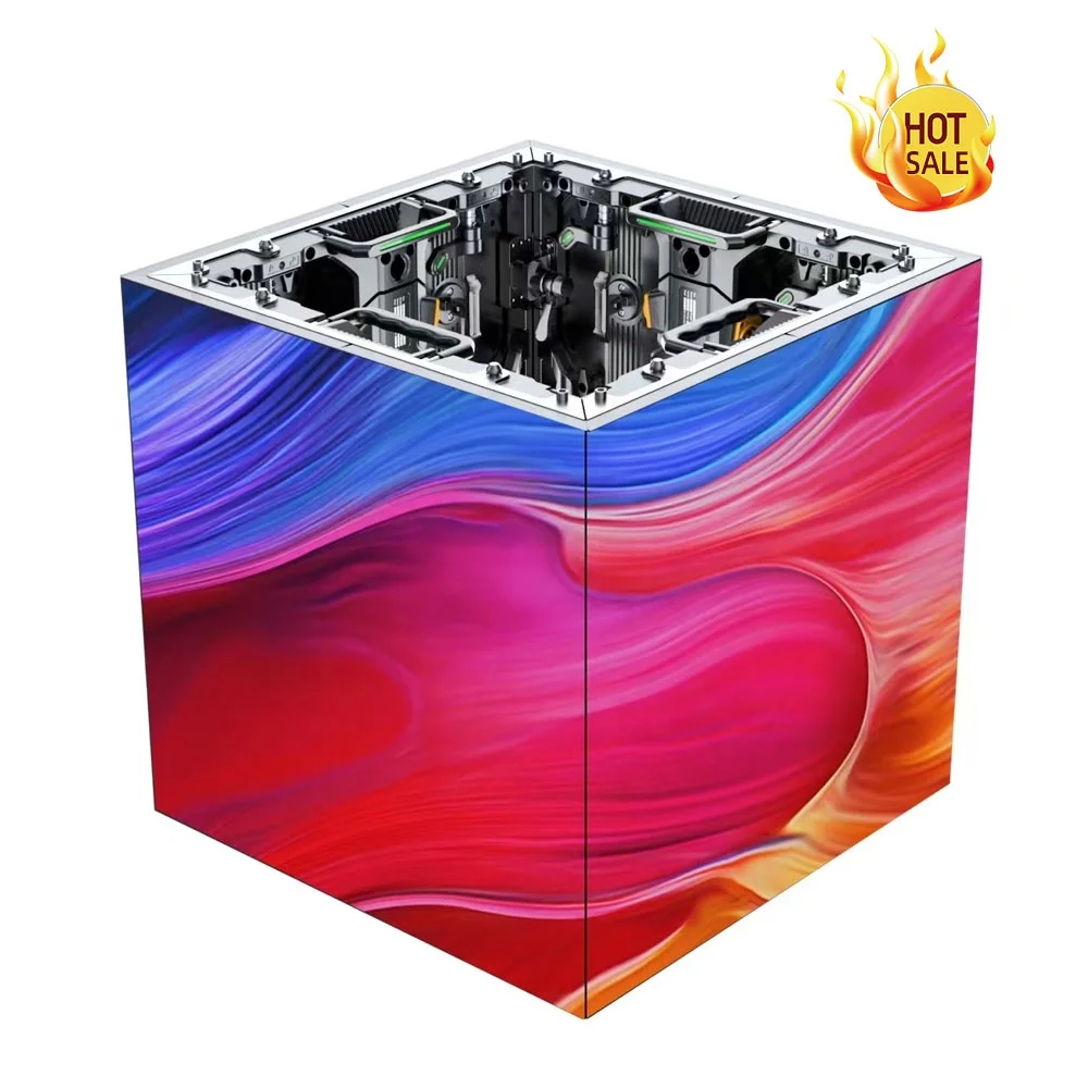 Detachable cube LED rental display screen Super sturdy concert LED video wall P3.9 2.9 2.6 1.9 HD LED display screen