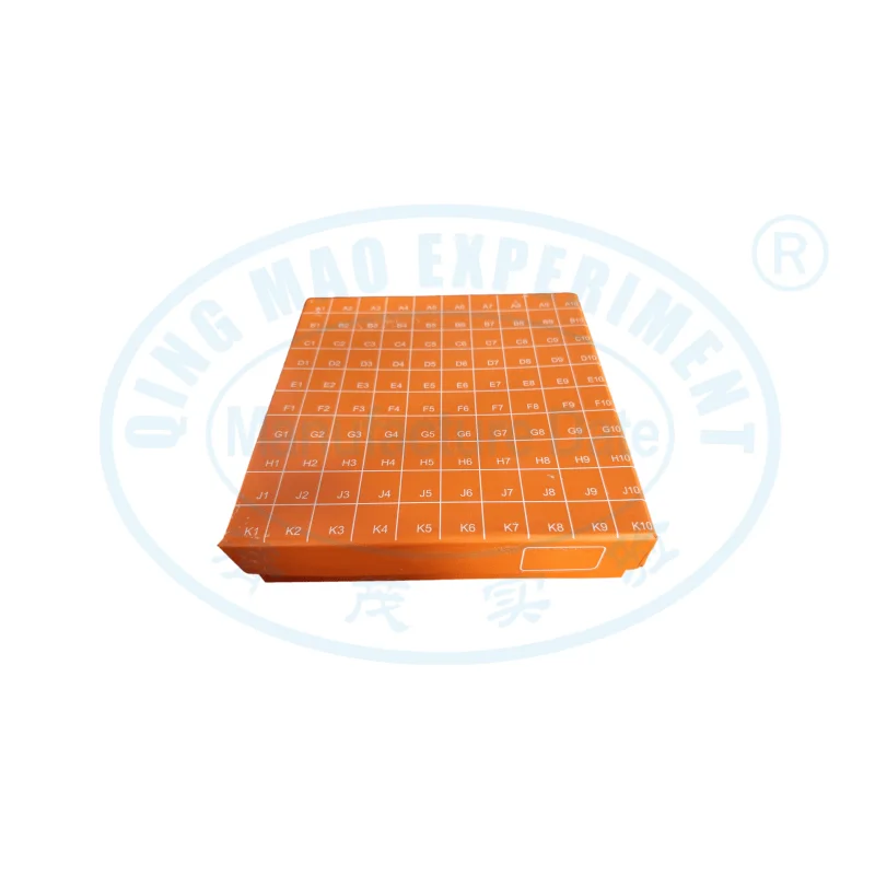 100 holes 0.5ml medical production Covered cardboard Cryotube Box