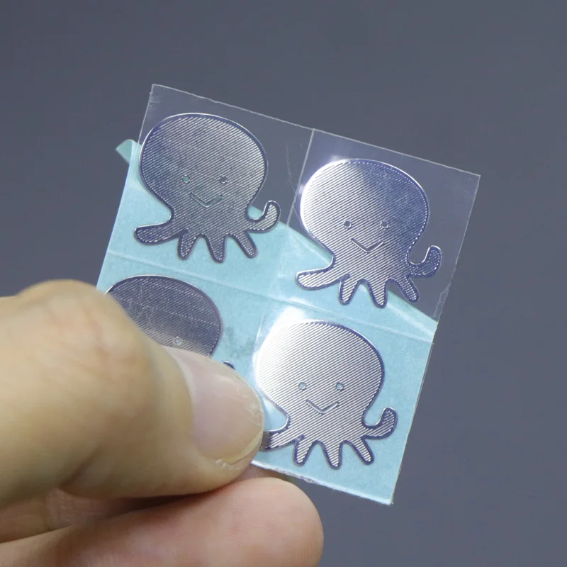 Factory Custom Electroformed Self-Adhesive Metallic Nickel Decal Label Stickers For Decoration