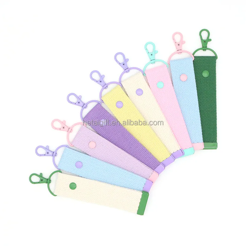 Colorful Canvas DIY Japanese Blank Plain Alphabet A-Z Letters Iron on Patches Strap Name Tag