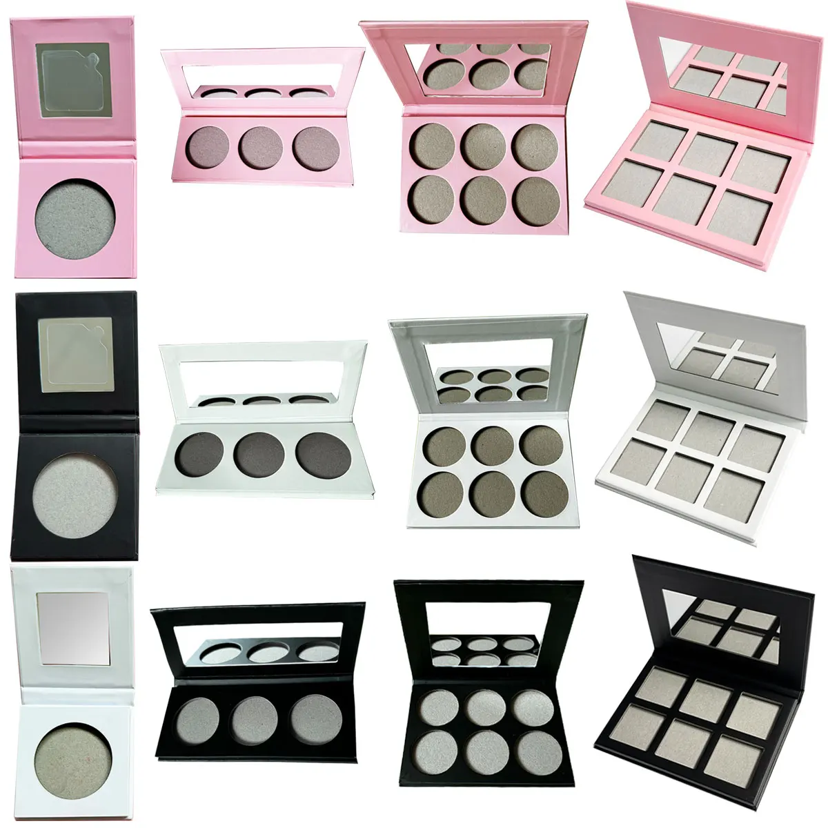 Talc free High Shiny Cute Vegan Highlighter Private Label Makeup Highlighter Palette