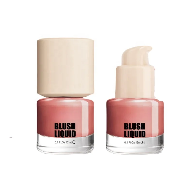 Hot Selling Wholesale Press Type Liquid Blusher Lip Cheek Makeup Face Daily Cosmetics Moisturizing Natural Silk Screen Printing