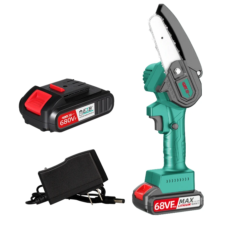 Portable 4 inch Electric Chainsaw Cordless Mini Battery Chainsaw with Brushless Motor