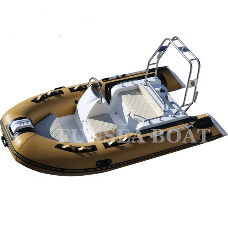 12ft 3.6m 360 made in china pvc or hypalon air tube fiberglass  aluminum bottom hull small inflatable RIB boat