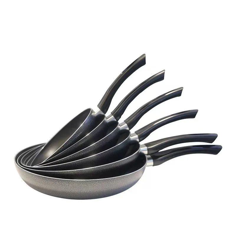 Spray Pan Wholesale Aluminum 2.5 Mm Black Wholesale 16-32 Cm Plastic Cookware Sets Modern Plastic Hot Pot Set 100 Piece Pot Set
