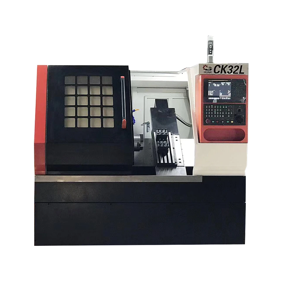 high precision mini 2 axis cnc lathe machine fanuc control  CK32L inexpensive cnc lathe machine training
