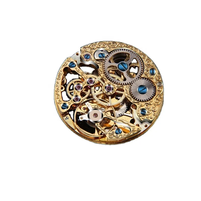 ENLOONG индивидуальный настоящий роскошный механический механизм Скелет с 17 драгоценностями ручная обмотка 6497 OEM ELM1169 часовой механизм