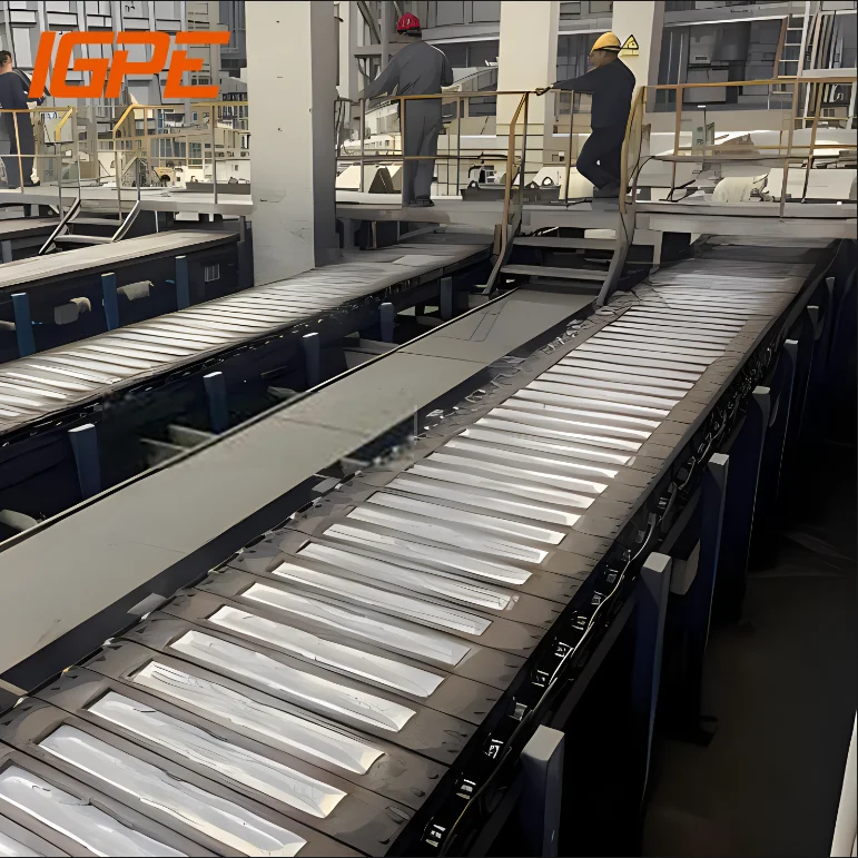 Gas fired tilting aluminum crucible furnace for ingot casting line 10KG ingot cast conveyor with 500KG non-ferrous copper oven