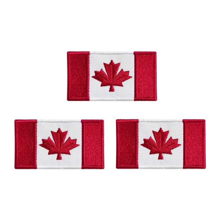 Factory Custom DIY various countries flag high quality 3d Embroidery Iron On Patch For Clothing Clothes Embroidered badges