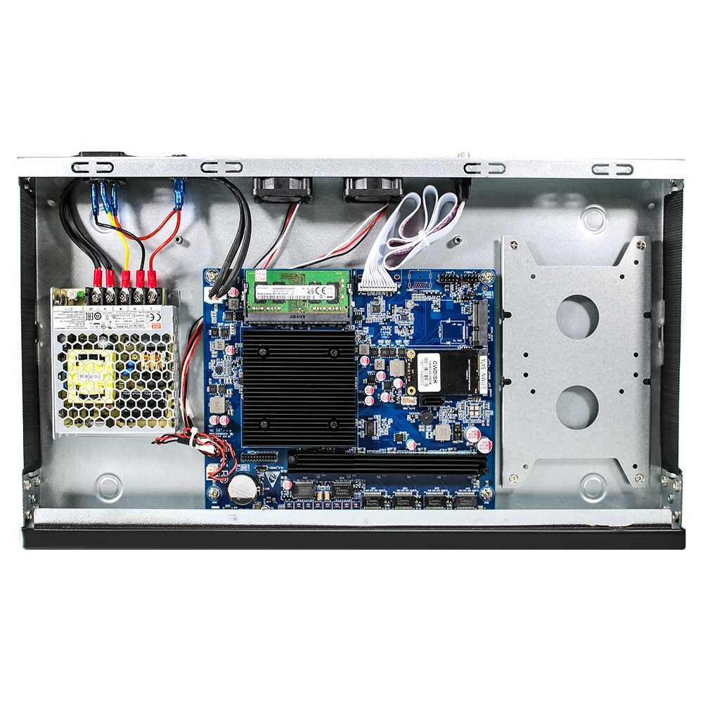 Самый дешевый c eleron J4125 pfsense мини-ПК брандмауэр маршрутизатор 6 * i225-V B3 2 5G LAN порт gigabit ethernet nic вентилятор barebone 1 Слот для sim-карты