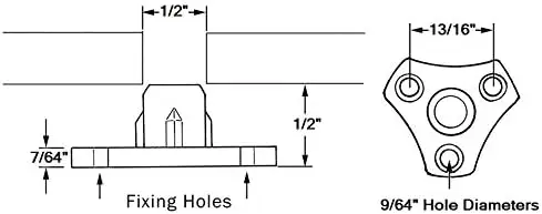 Screw-On Tee Nuts for Bolts and Stem Caster Wheels Threaded Inserts for Wood Working