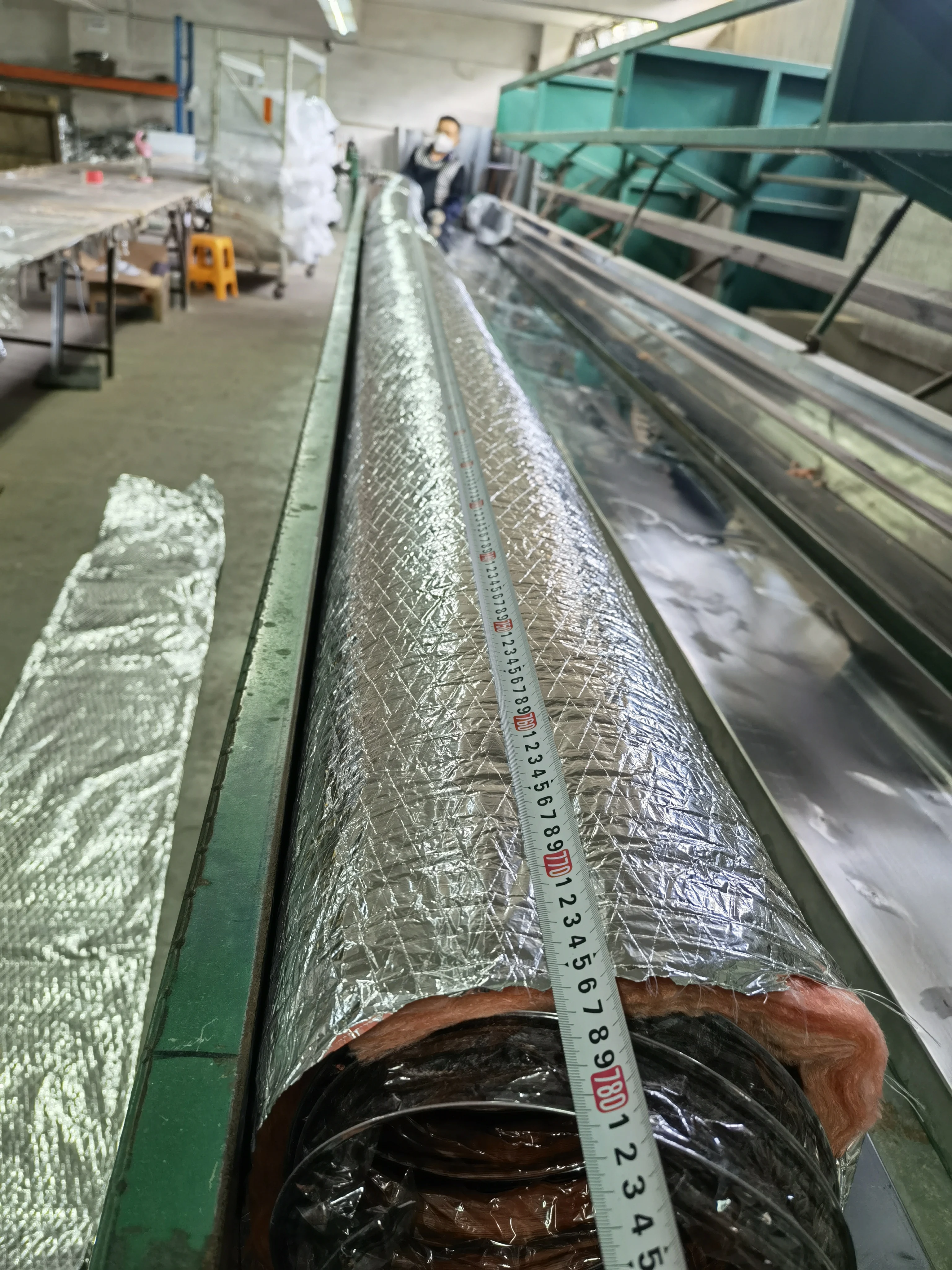 R6 R8 aluminum foil flexible duct for HVAC Insulated duct with Heat Resistance 1 YEAR  Online Technical Support