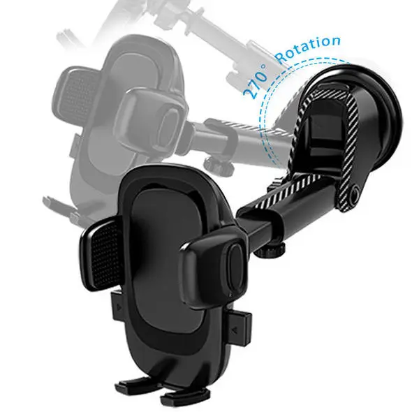 Free samples Universal 2 in 1 Dashboard Windshield Suction Cup phone holder for car