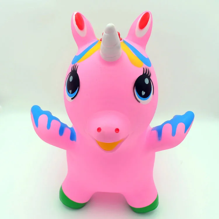 Babe Fairy Bouncy Horse Hopper for Toddlers-Jumping Horse Bouncy Buddies-Inflatable Bouncy Animals Hopping Toys