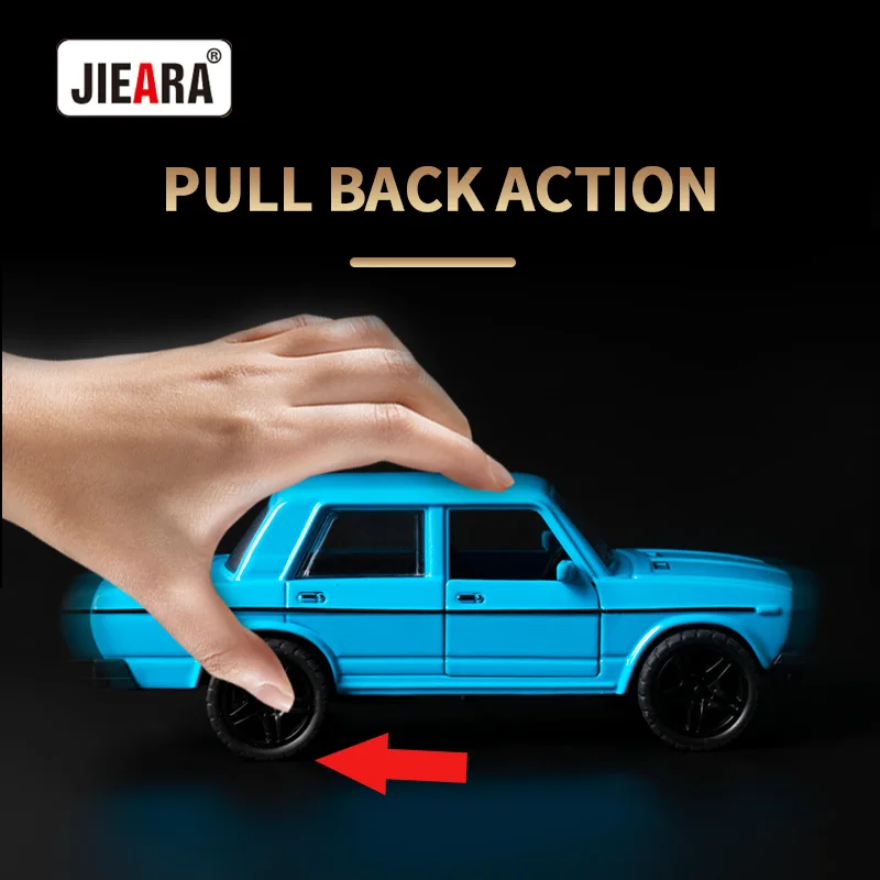 Classic Racing Model Car Vehicles 1/36 Scale Alloy Double Door Pull Back Diecast Car Educational Toy Ornament For Kids boys