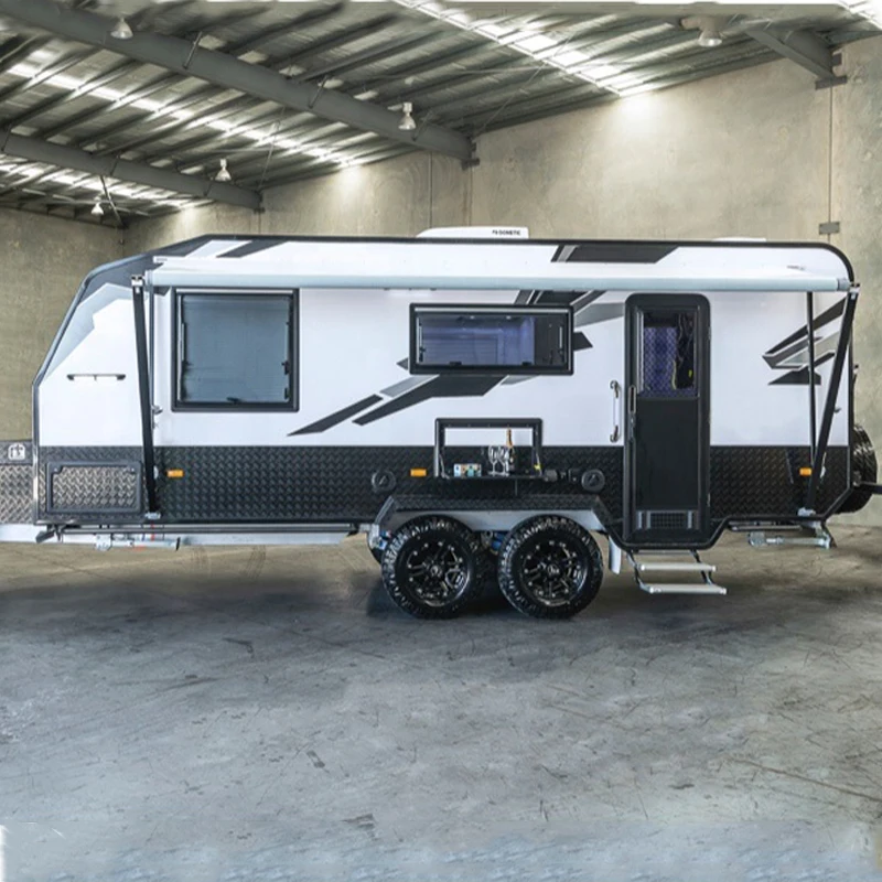 
2021 High Class Factory Supply Caravan with Rear Door RV Trailer for Sale 