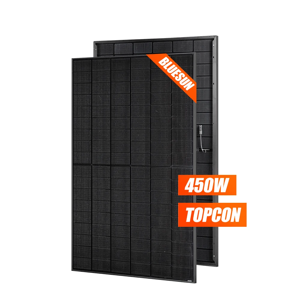 Монокристаллическая солнечная панель Bluesun 400 Вт 440 450 480 12 В PV модуль готовая к отправке