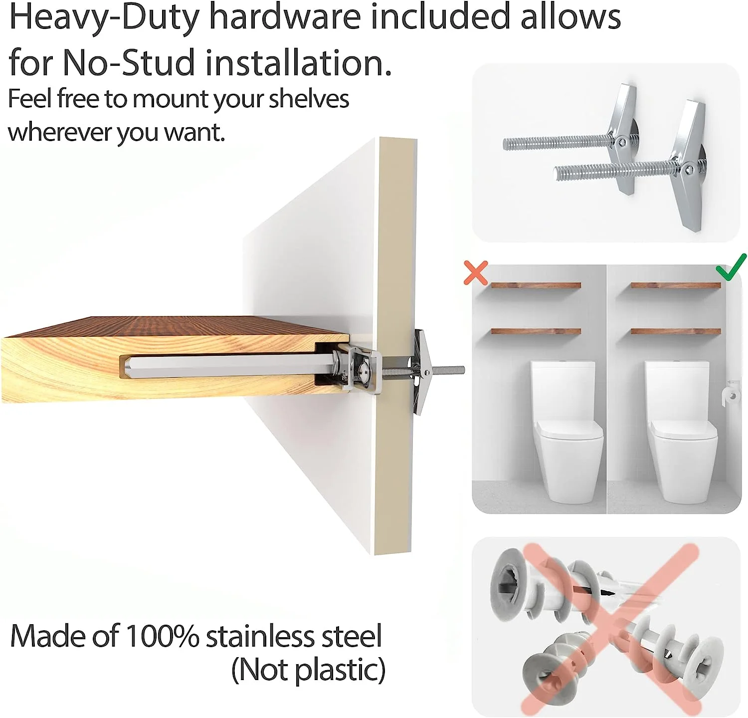 Floating Wood Shelves Rustic Shelf Handcrafted Wide Wooden Wall Shelves for Living Room Bedroom Kitchen Bathroom Farmhouse