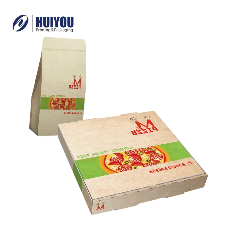 Гофрированные Mailer белый Pizza Box пользовательские печатные
