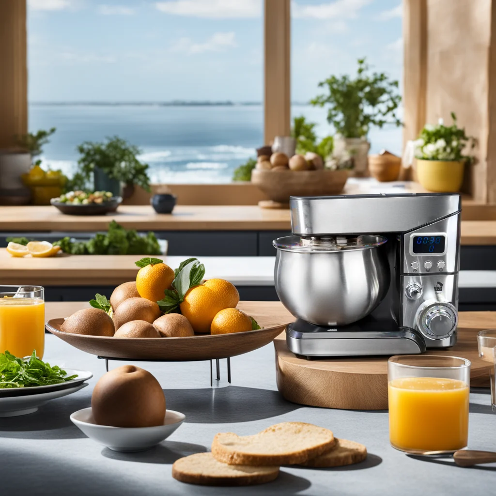 Electric 3 in 1 Professional Stand Food Mixer 6 Speed Stand Mixer with 5L Stainless Steel Mixing Bowl