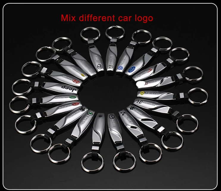  Wholesale Water drop automotive gifts keyring custom auto logo metal car