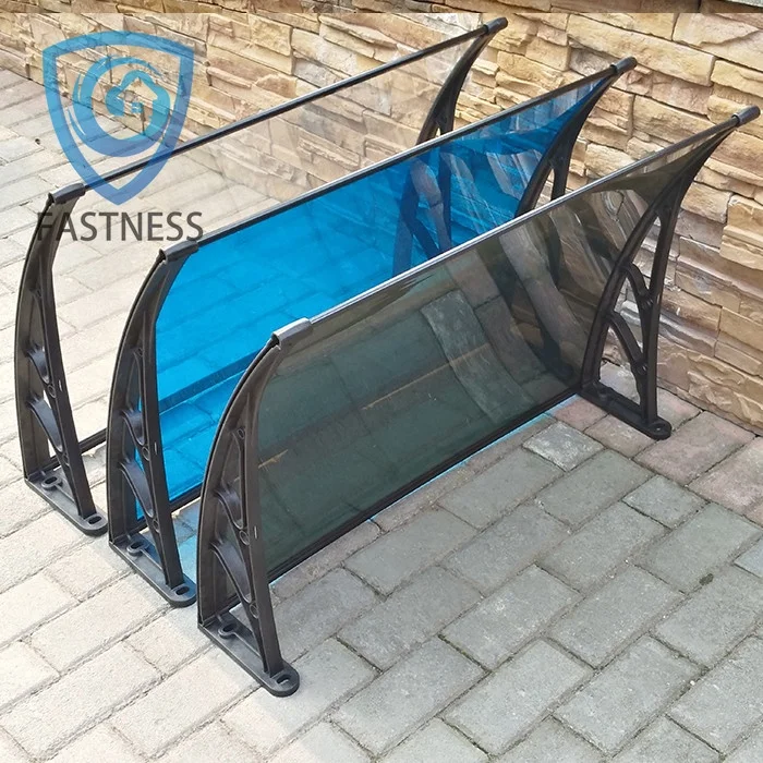 2023 New Style LED Soundless Retractable Awnings Modern RV Canopy UV Protection Polycarbonate Solid Board Manual Window Awning