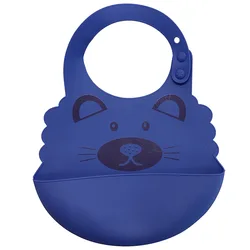 Manufacturers wholesale silicone baby baby meal bib super soft meal pocket children large saliva pocket wash-free