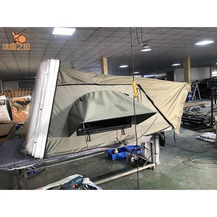 4 Человек Холст туристический машинный верхняя кровельная часть походной палатки генератора сигналов произвольной формы 4x4 тент на крыше складной стол для продажи