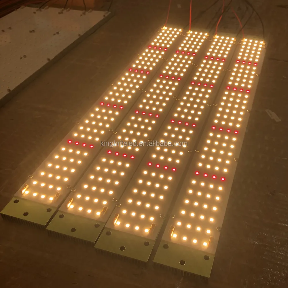 
KingBrite QB128 led board Samsung lm301h strip with epistar 660nm red grow light bar (PCBA+heatsink) 