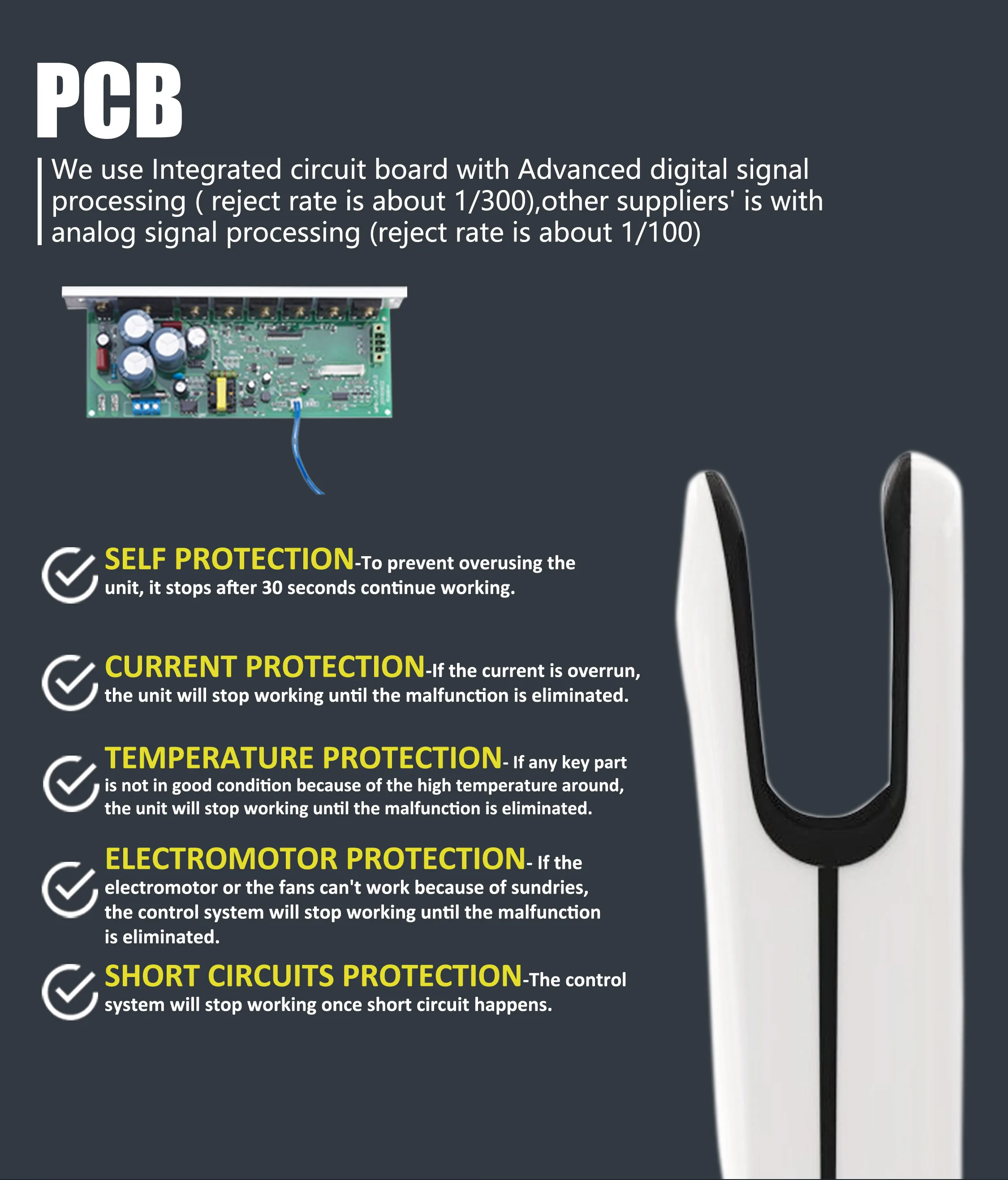 Customized Voltage Plug Bathroom Brushless Motor Commercial Jet Automatic Hand Dryer For Wall Mounting