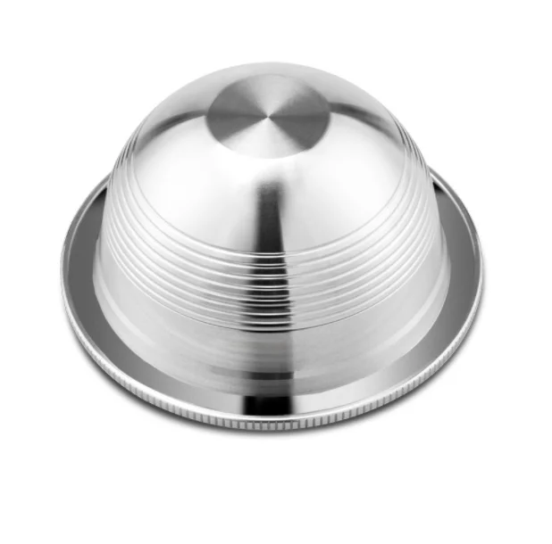 Stainless Steel Metal Coffee Capsule Compatible for Vertuo Coffee Pods Nespresso Vertuoline Reusable Pods Holder
