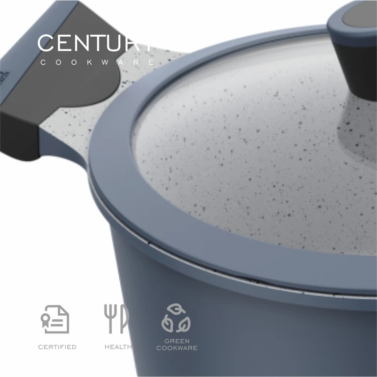 Modern Classical Aluminum Casserole Kitchenware Set Non-Stick Coating for Cooking