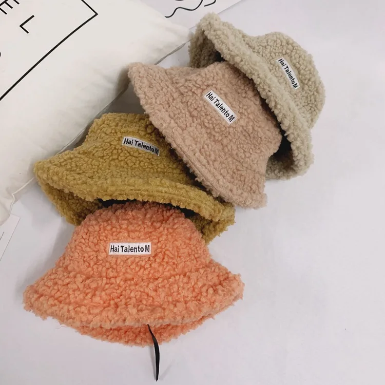 2020 Winter Hat for Female kids bucket cap warm wool Hat for Wholesale