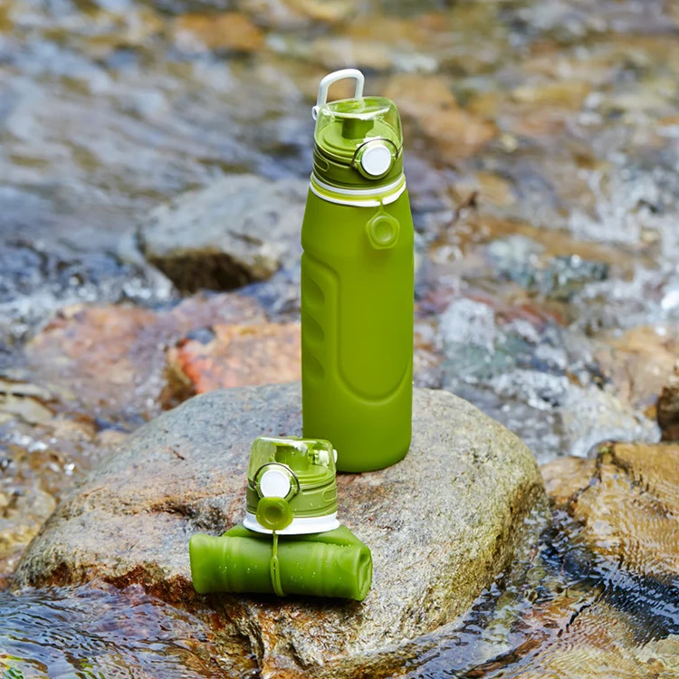 Outdoor Hiking Camping Portable Collapsible silicone UF Ultrafiltration Membrane Water filter water bottle with filter