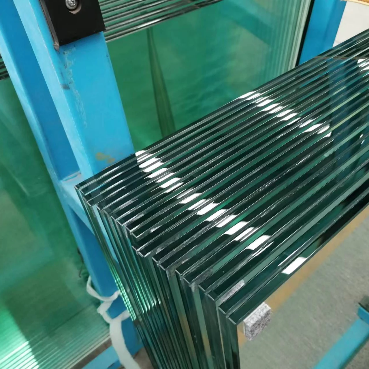 6.38mm To 40.28mm Clear Toughened Flat Curved Custom Pvb Sgp Tempered Laminated Glass