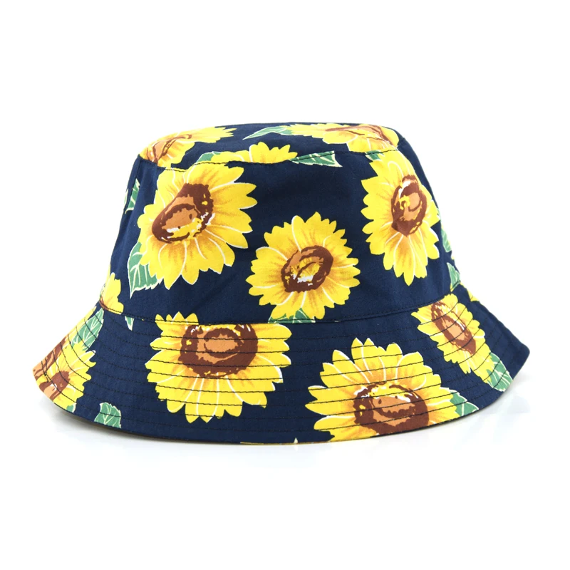 personalized pattern women Summer Beach Hat wholesale printed Bucket Hat