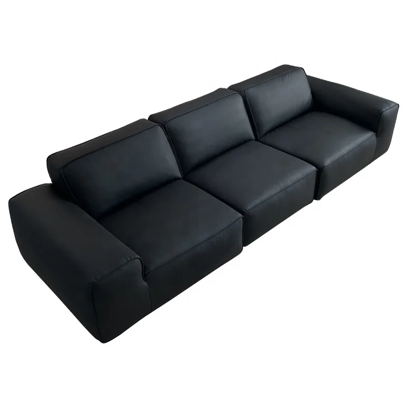 2022 YASITE  italy  leather sectional sofa with feather  for living room