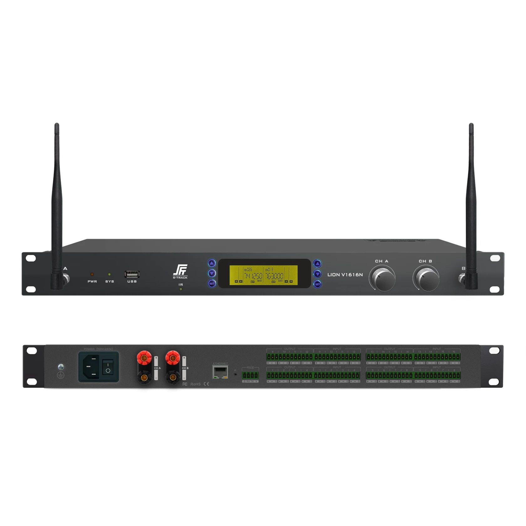 16 channel phantom power audio processor home theater scheda audio