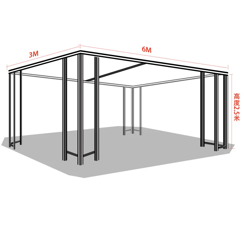 High Qualityindoor Shopping Mall Pop-up Stand 12V 24V Cuttable Line Light Aluminum Profile LED Strip Light 60X60mm