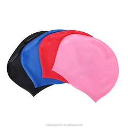 Silicone long hair swim caps are flexible enough fit for all sizes including lady,men,woman long hair caps latex swimming hats
