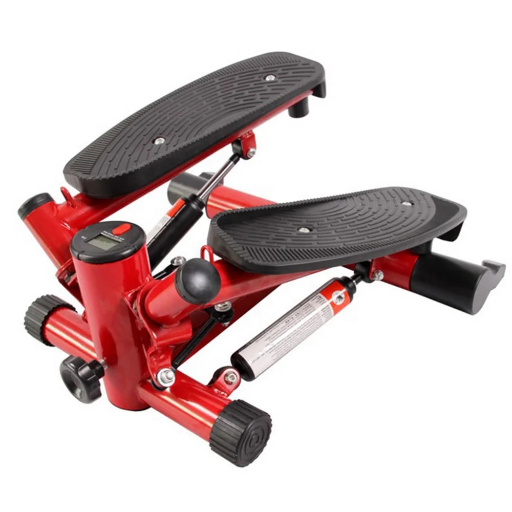 Folding Fitness Step Machine Air Walk Trainer Exercise Stepper Glider with LCD Display for Home  Office and Gym